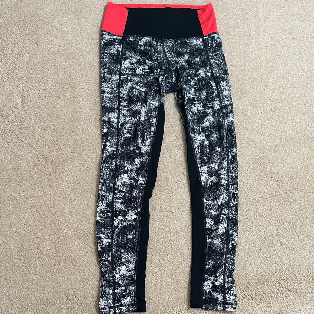 Adidas Black Print Leggings